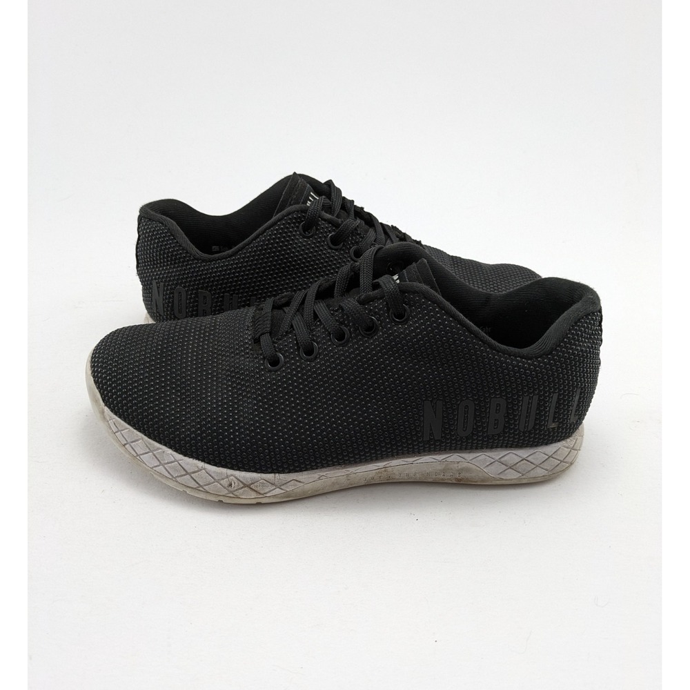 Unisex NoBull Trainers Black Gum Crossfit Comfort Running Shoes Size 7M 8.5W
